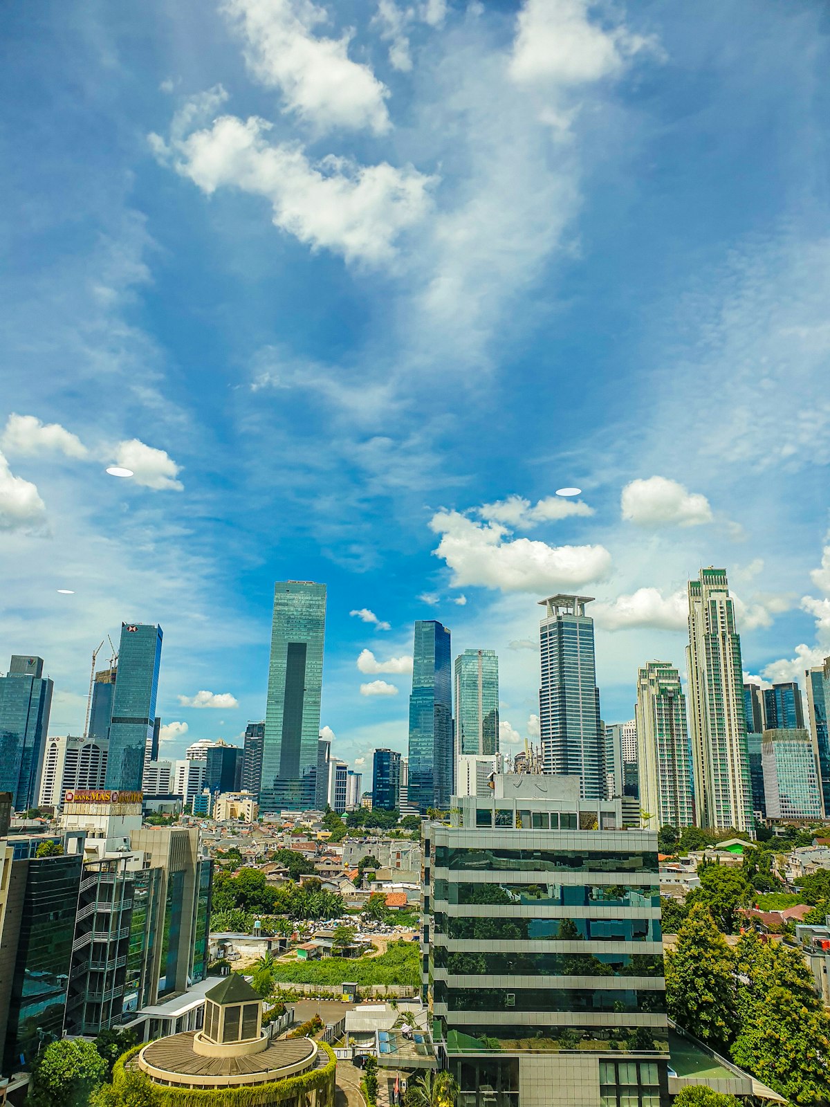 Jakarta’s contemporary business district in daylight