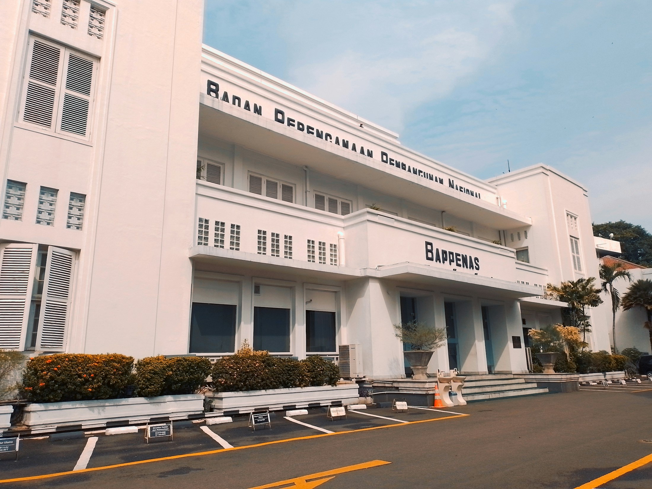 The Bappenas building in Menteng, Jakarta, in daylight